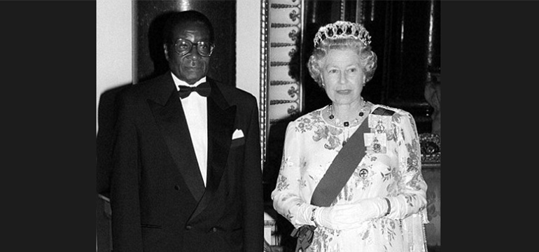 THE QUEEN and MUGABE
