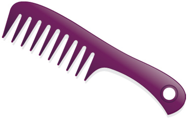 wide tooth-comb