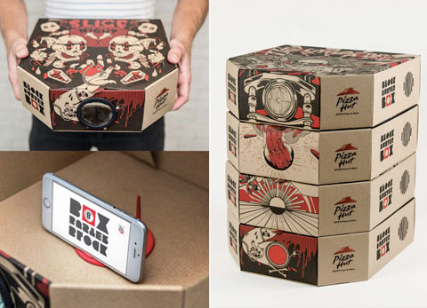 Pizza Hut Movie projector box