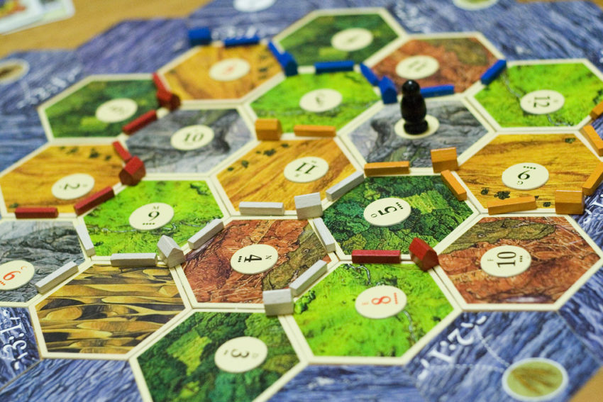 Settlers of Catan board